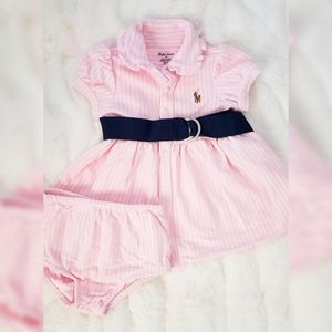6M Girl Ralph Lauren Baby Dress 2 Piece